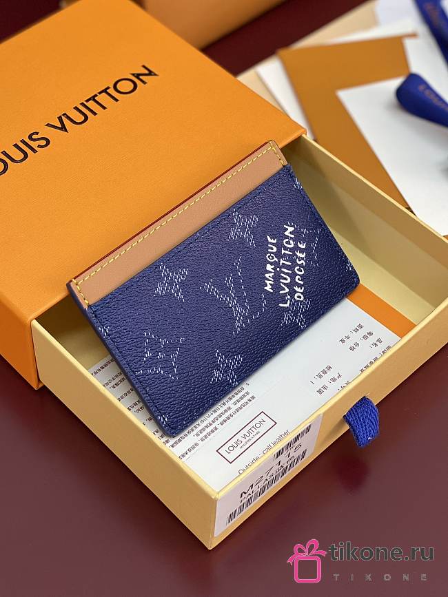 LV Card Holder Monogram Heritage Blue M27116 - 11x7x0.5cm  - 1