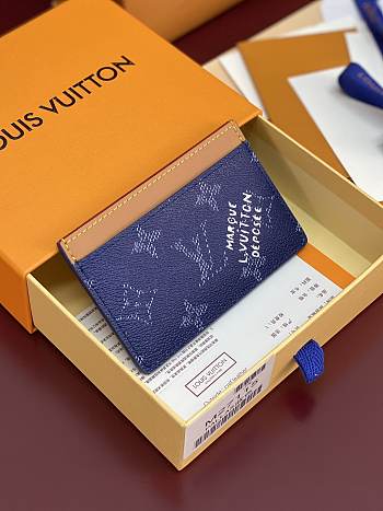 LV Card Holder Monogram Heritage Blue M27116 - 11x7x0.5cm 