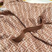 Fendi Poncho Camel Colour Wool Cashmere And Silk Poncho - 5