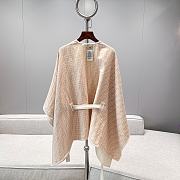 Fendi Poncho Camilia Colour Wool Cashmere And Silk Poncho - 3
