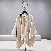 Fendi Poncho Camilia Colour Wool Cashmere And Silk Poncho - 5