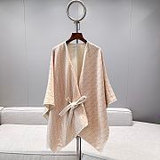 Fendi Poncho Camilia Colour Wool Cashmere And Silk Poncho - 6