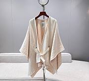 Fendi Poncho Camilia Colour Wool Cashmere And Silk Poncho - 1