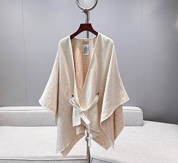 Fendi Poncho Camilia Colour Wool Cashmere And Silk Poncho