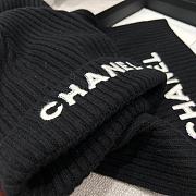 Chanel Combo Scarf/Beanie Cashmere Black - 6