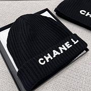 Chanel Combo Scarf/Beanie Cashmere Black - 4