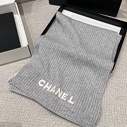 Chanel Combo Scarf/Beanie Cashmere Gray - 5