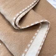 Chanel Scarf Two Tone Logo Patch Camel Beige - 5