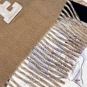 Chanel Scarf Two Tone Logo Patch Camel Beige - 4
