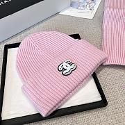 Chanel Combo Scarf/Beanie Cashmere Pink - 4