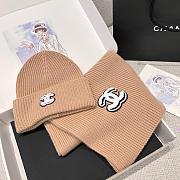 Chanel Combo Scarf/Beanie Cashmere Beige - 6