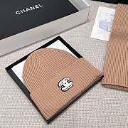 Chanel Combo Scarf/Beanie Cashmere Beige - 2