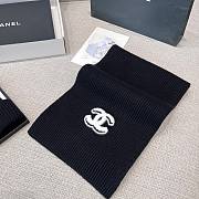 Chanel Combo Scarf/Beanie Cashmere Black 22820 - 3