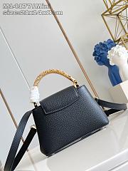 LV Capucines Mini Taurillon Leather Black M14177 - 21x13.6x8cm - 6