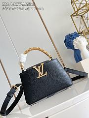 LV Capucines Mini Taurillon Leather Black M14177 - 21x13.6x8cm - 5