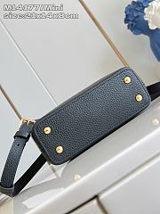 LV Capucines Mini Taurillon Leather Black M14177 - 21x13.6x8cm - 3