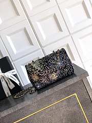 Chanel Evening Bag Strass & Gold Tone Metal Black & Multicolour - 21x13x8cm - 1