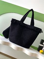 Chanel Coco Beach Quilted Terry Tote Black - 58x38x20cm - 6