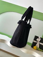 Chanel Coco Beach Quilted Terry Tote Black - 58x38x20cm - 5