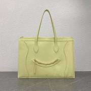Celine Flat Cabas New Luggage In Glossy Calfskin Citrus - 44.5x31.5x0.5cm - 1