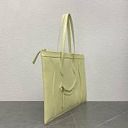 Celine Flat Cabas New Luggage In Glossy Calfskin Citrus - 44.5x31.5x0.5cm - 2