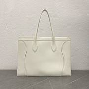 Celine Flat Cabas New Luggage In Glossy Calfskin White - 44.5x31.5x0.5cm - 4