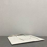 Celine Flat Cabas New Luggage In Glossy Calfskin White - 44.5x31.5x0.5cm - 2