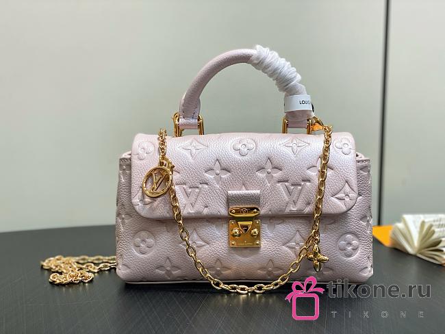 LV Ski Nano Madeleine Monogram Empreinte Leather Snowy Pearl M12211 - 21x12.5x6cm - 1