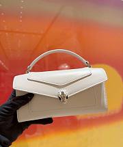 Bvlgari Serpenti Forever Phone Case In White Calf Leather - 19x10x3.5cm - 3