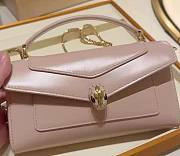 Bvlgari Serpenti Forever Phone Case In Pink Calf Leather - 19x10x3.5cm - 3