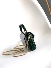 Bvlgari Serpenti Forever Phone Case In Green Patent Leather - 19x10x3.5cm - 4