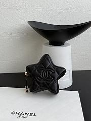 Chanel Star Handbag Lambskin & Gold Tone Metal Black  - 1