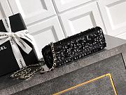 Chanel Mini Shopping Bag Sequins & Gold Tone Metal Black - 19x13x7cm - 2