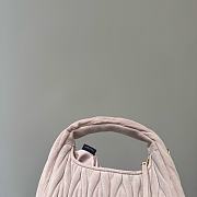 Miumiu Small Wander Matelasse Suede Bag Peach 5BC125 - 20x17x6cm - 4