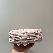 Miumiu Small Wander Matelasse Suede Bag Peach 5BC125 - 20x17x6cm - 5