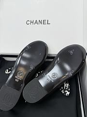 Chanel Mary Janes Lambskin Silk & Grosgrain Black - 6