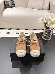 Chanel Moccasins Suede Calfskin Brown & Light Grey - 2