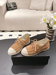 Chanel Moccasins Suede Calfskin Brown & Light Grey - 6