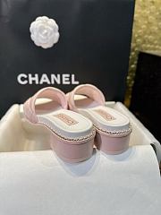 Chanel Mules Quilted Lamskin Light Pink  - 2