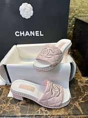Chanel Mules Quilted Lamskin Light Pink  - 5