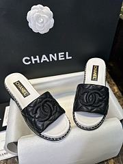 Chanel Mules Quilted Lamskin Black - 2