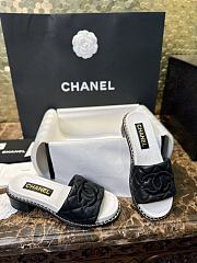 Chanel Mules Quilted Lamskin Black - 6