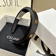 Celine Headband In Polyester And Brass With Gold Finish - 4