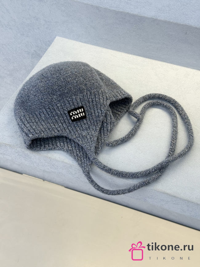 Miumiu Wool And Cashmere Hat Astral Blue - 1