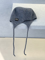 Miumiu Wool And Cashmere Hat Astral Blue - 4