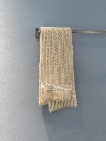 Miumiu Knit Scarf Sand Beige 