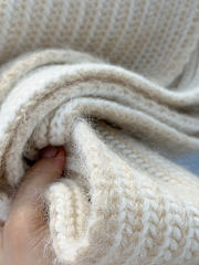 Miumiu Knit Scarf Sand Beige  - 6