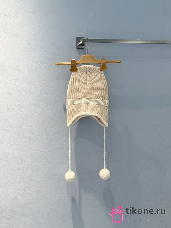 Miumiu Wool Hat Sand Beige  - 1