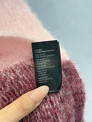 Miumiu Wool Scarf With Fringes Amaranth/Peach - 4