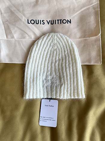 LV Script Beanie S00 White M97803 